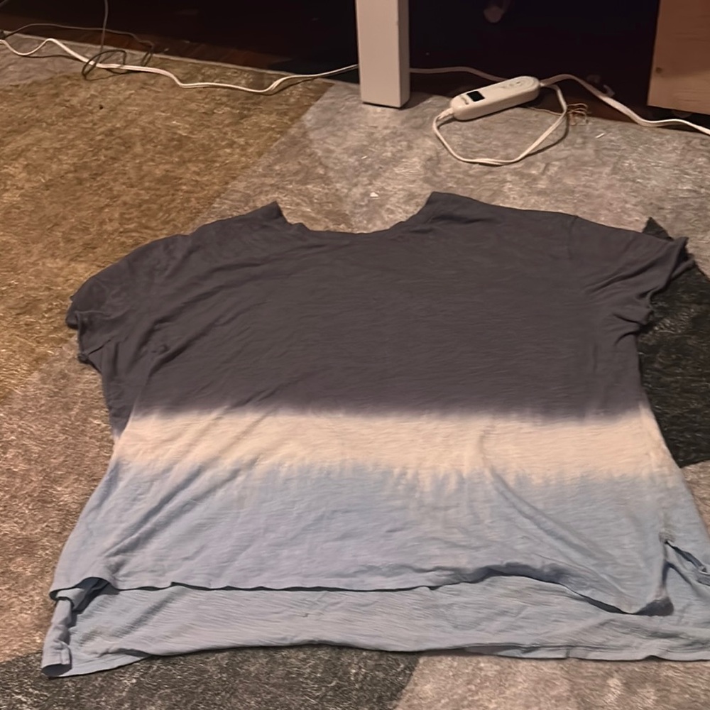 Time and Tru Gray Boxy Short Sleeve T-Shirt